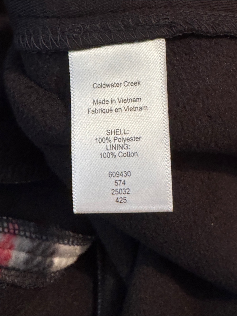 Coldwater Creek Plaid Fleece Quarter-Zip Poncho Cape One Size Plus 1X 2X 3X - Picture 4 of 11